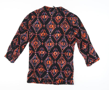 Womens UK Size 8 New Look Multicoloured Basic Blouse