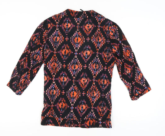 Womens UK Size 8 New Look Multicoloured Basic Blouse