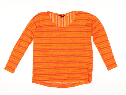 Womens UK Size 10 NEXT Orange Pullover Jumper