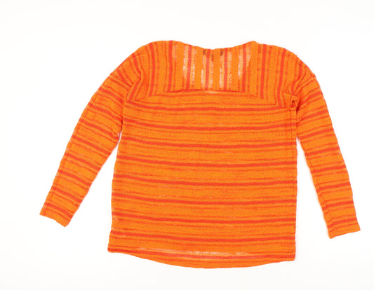 Womens UK Size 10 NEXT Orange Pullover Jumper