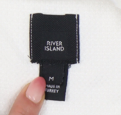 River Island Men’s White Crew Neck T-Shirt M