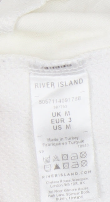 River Island Men’s White Crew Neck T-Shirt M