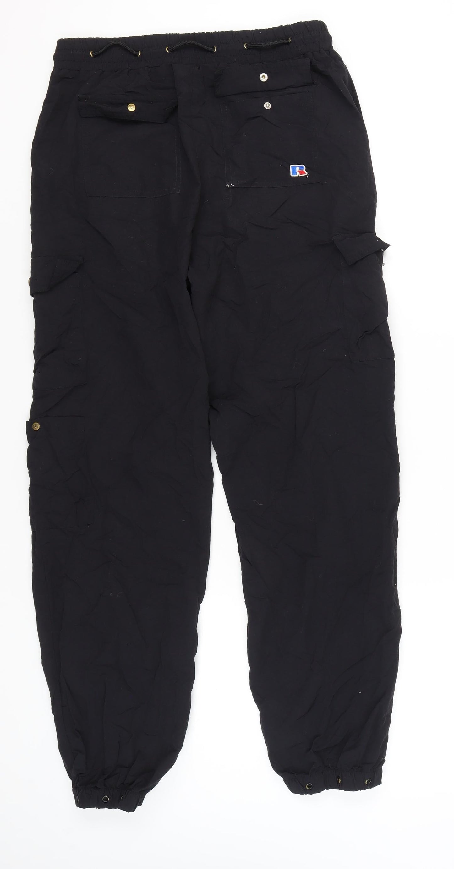Russell Athletic Men's Black Cargo Trousers M