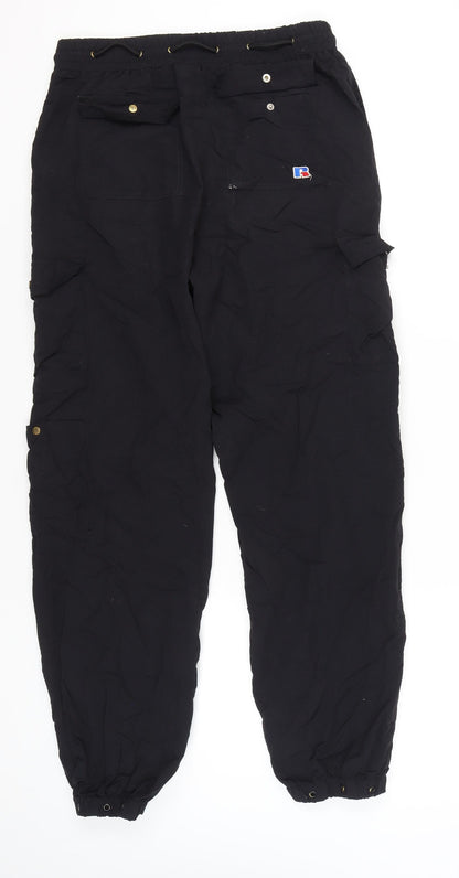 Russell Athletic Men's Black Cargo Trousers M