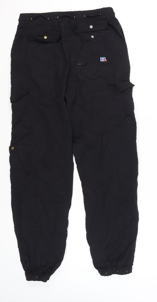 Russell Athletic Men's Black Cargo Trousers M