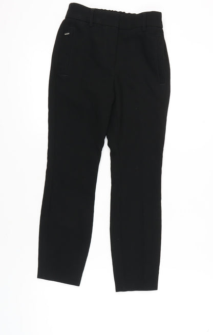 Womens UK Size 6 NEXT Slim Fit Ankle Black Trousers