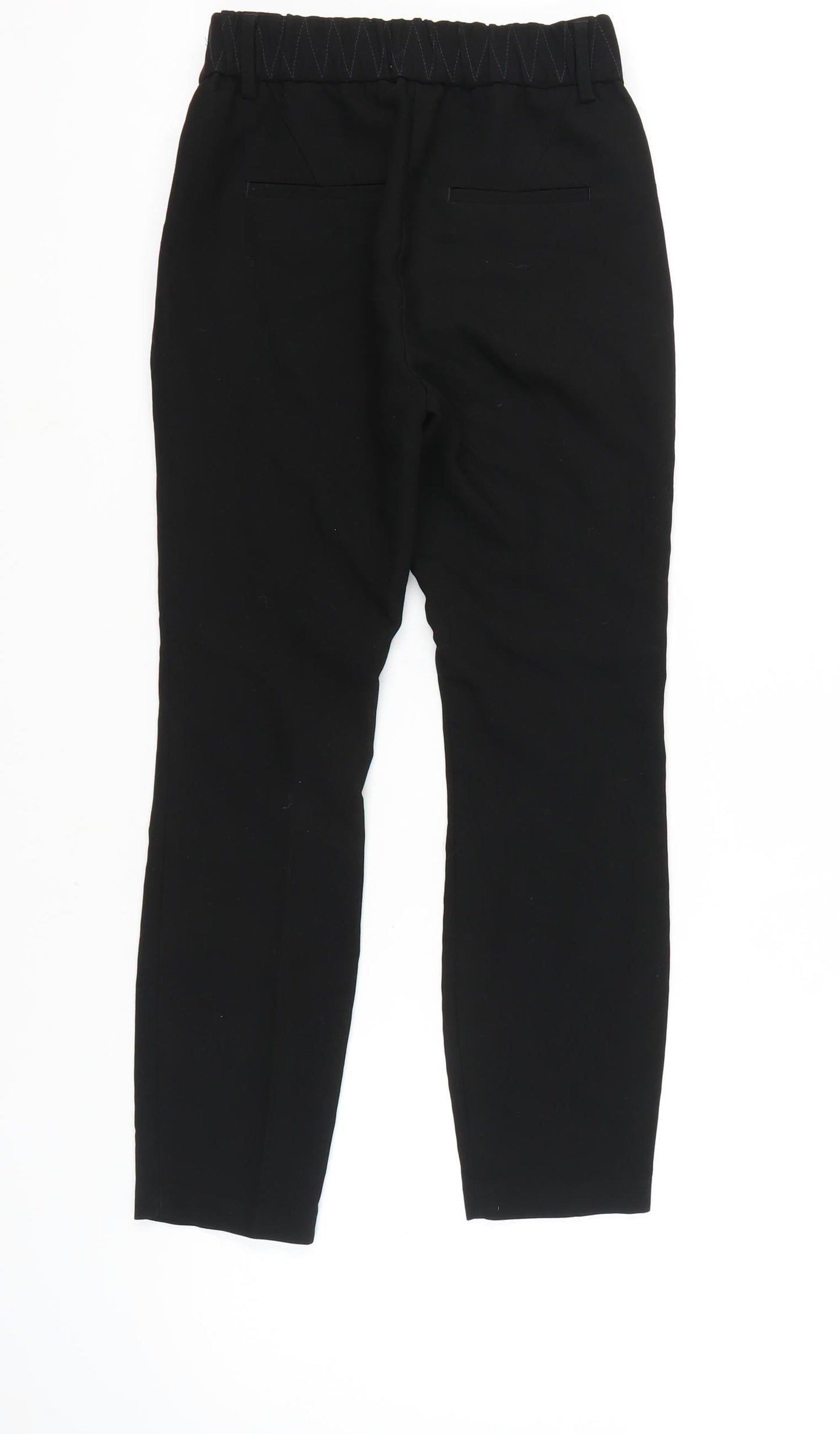 Womens UK Size 6 NEXT Slim Fit Ankle Black Trousers