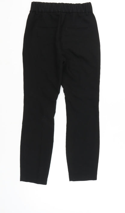 Womens UK Size 6 NEXT Slim Fit Ankle Black Trousers