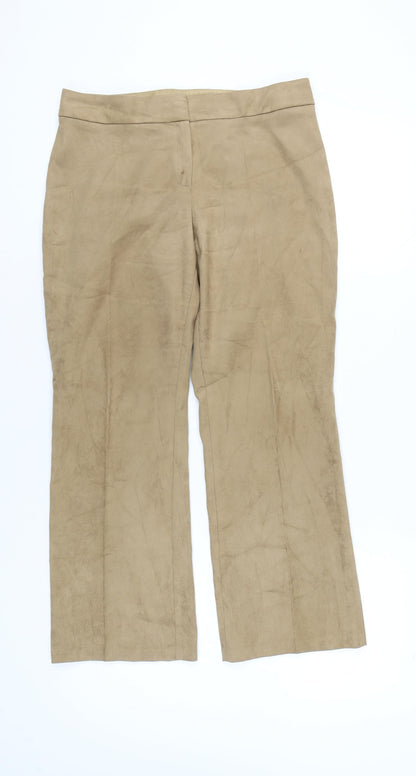 Womens UK Size 12 Marks and Spencer   Beige Trousers
