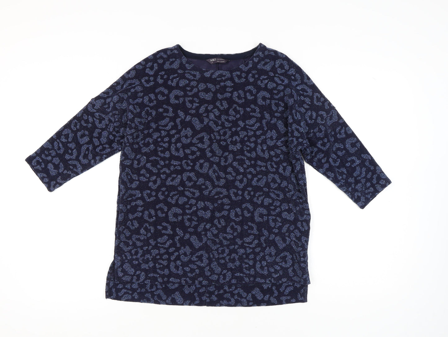 Womens UK Size 8 Marks and Spencer Blue Basic Blouse