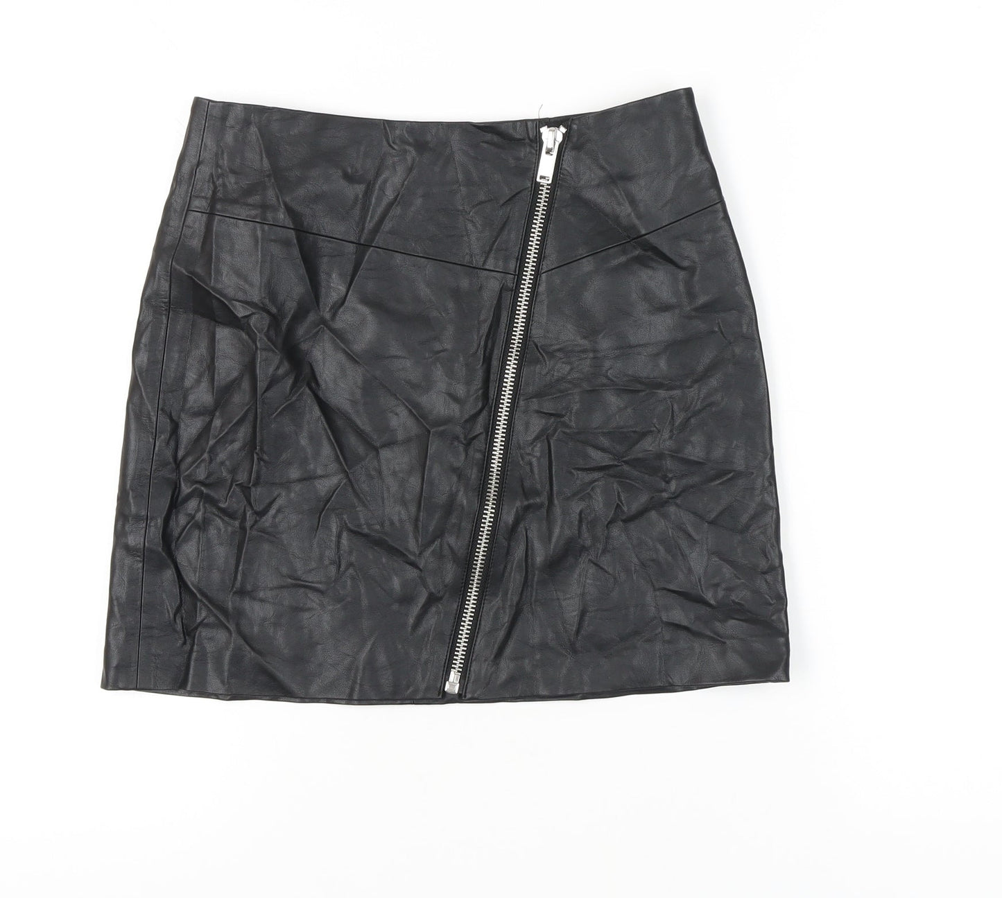 New Look Women's Black Pencil Skirt Size 8 with Zip