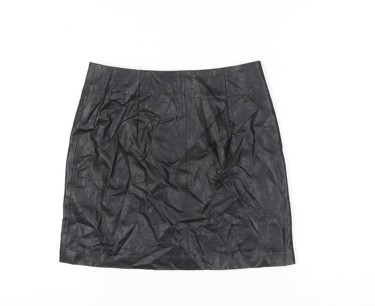 New Look Women's Black Pencil Skirt Size 8 with Zip