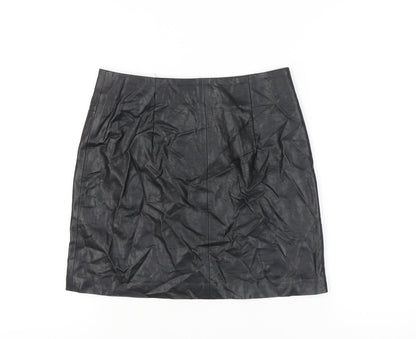 New Look Women's Black Pencil Skirt Size 8 with Zip