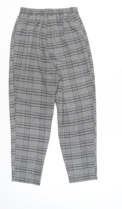 Womens UK Size 8 H&M Regular Fit Business Casual Multicoloured Trousers