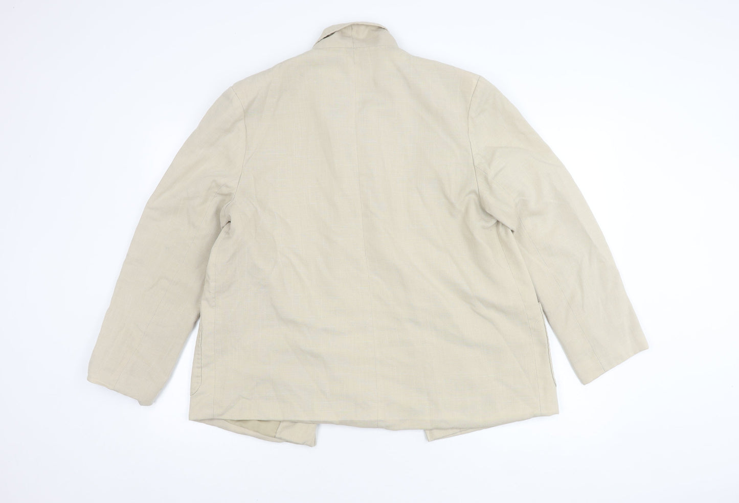 Peggy Page Women's Beige Blazer Jacket UK 16