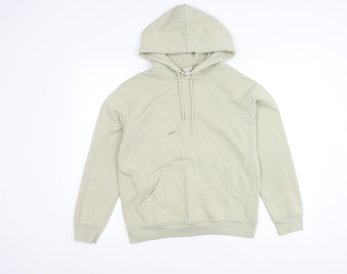 Unisex Adults UK Size XS H&M Beige Pullover Hoodie