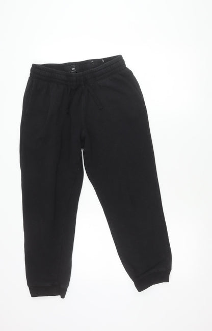 Unisex Adultss UK Size M H&M Regular Fit Jogger Black Trousers
