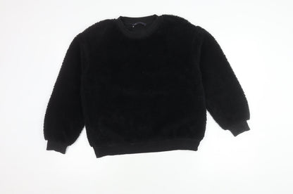 Womens UK Size S Marks and Spencer Black Pullover Sweatshirt