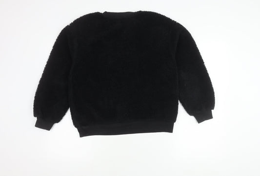 Womens UK Size S Marks and Spencer Black Pullover Sweatshirt