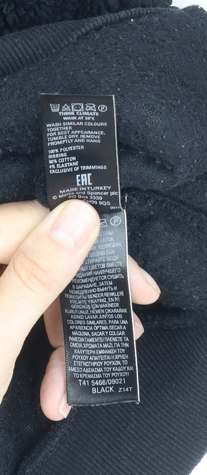 Womens UK Size S Marks and Spencer Black Pullover Sweatshirt