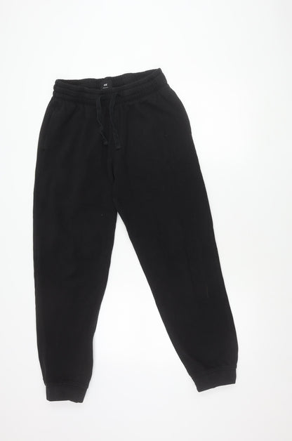 H&M Unisex Black Jogger Trousers M