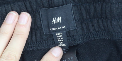 H&M Unisex Black Jogger Trousers M