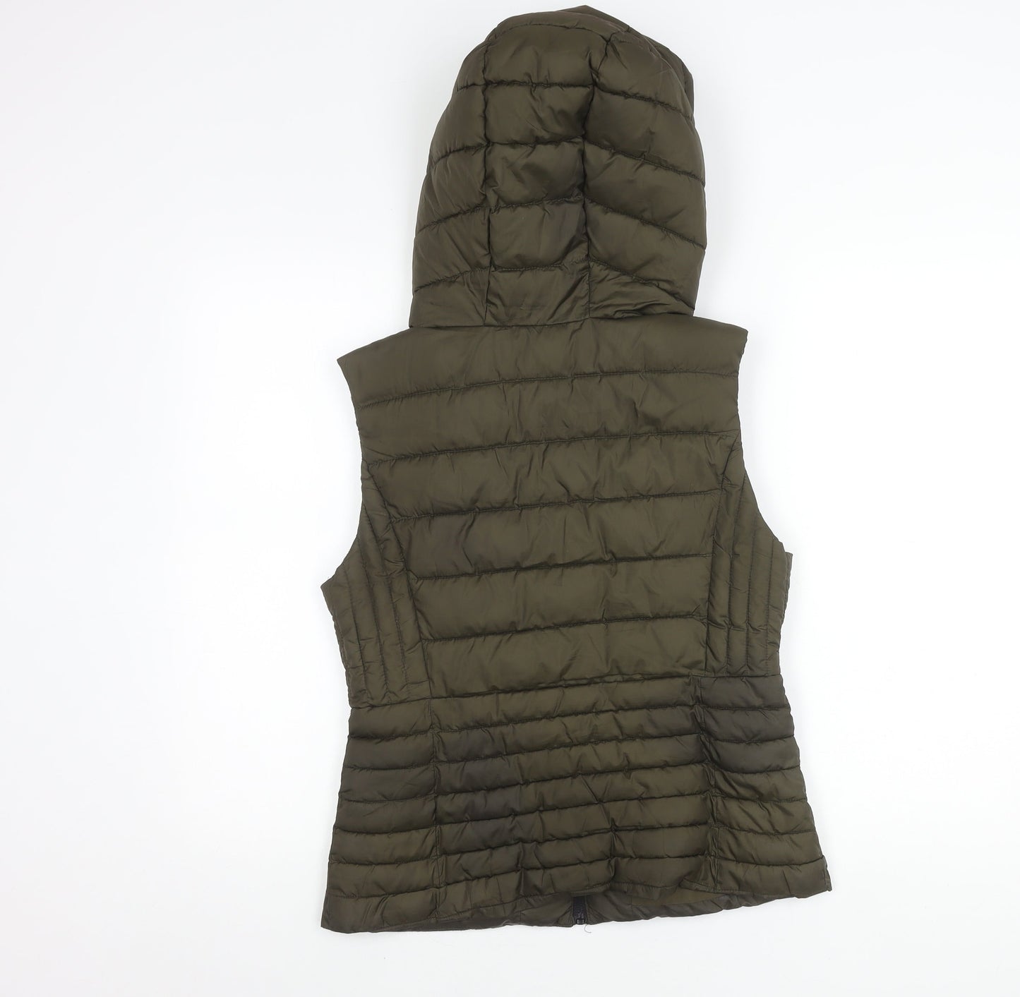 Womens UK Size M Zara Green Puffer Jacket
