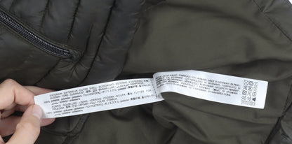 Womens UK Size M Zara Green Puffer Jacket
