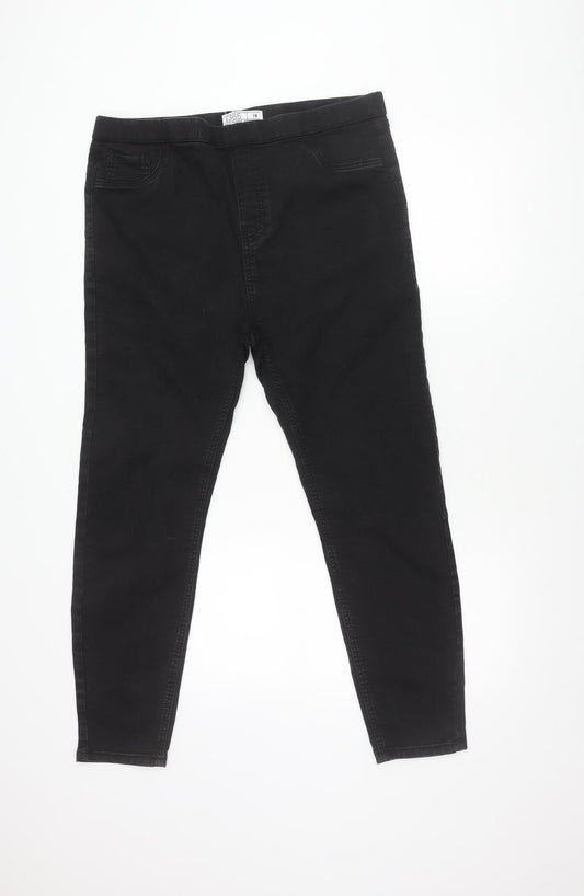 Denim 365 Women's Black Jeggings, Size 18