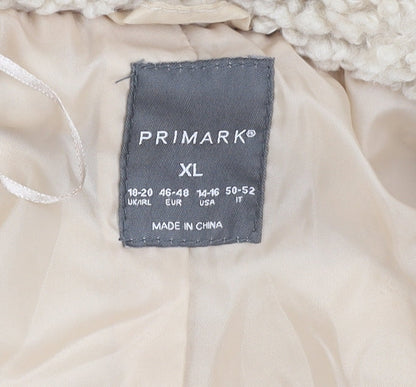 Primark Women’s Beige XL Fleece Coat
