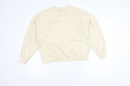 H&M Women's Beige XS Pullover Sweatshirt