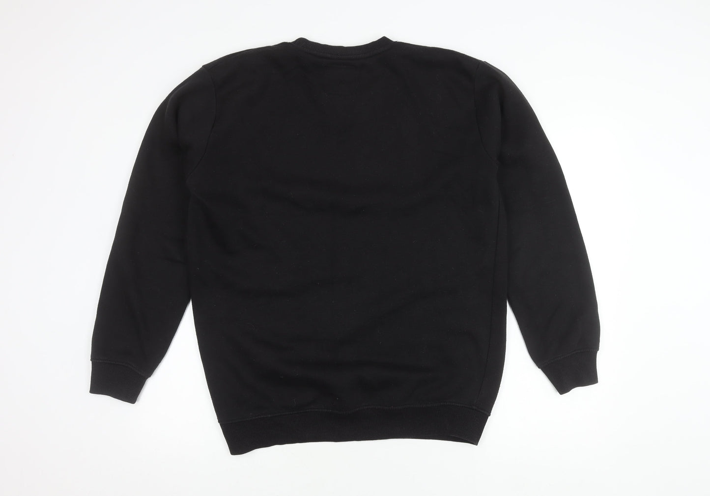 Mens UK Size M boohooMAN Black Pullover Sweatshirt