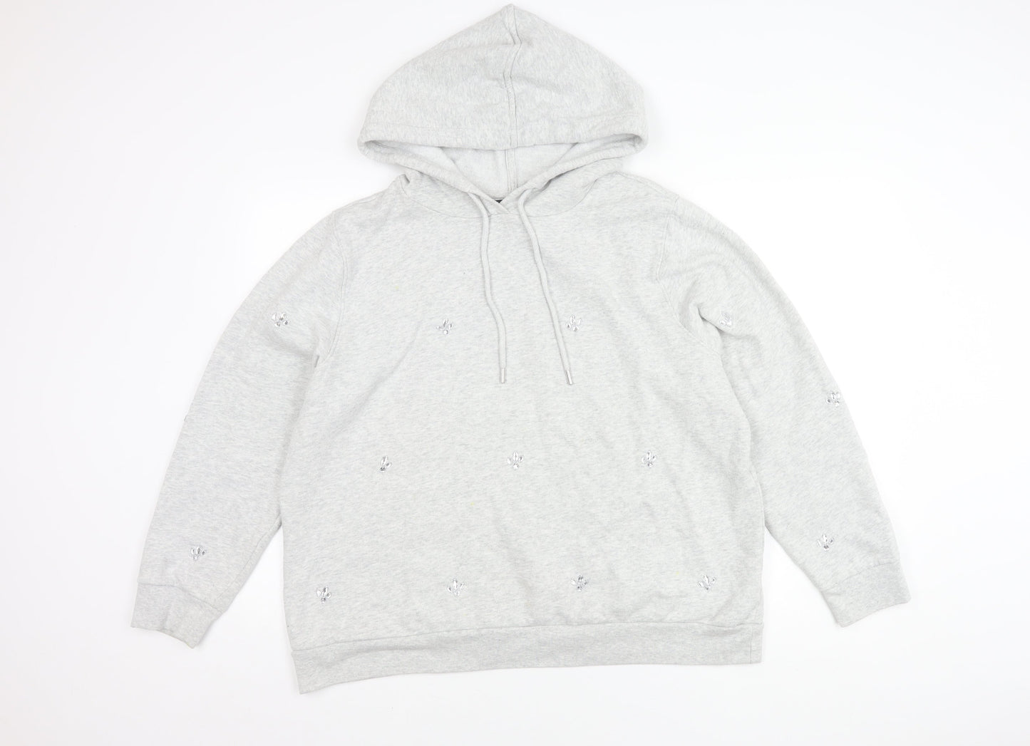 Marks and Spencer Women’s Grey Hooded Hoodie, Size 20