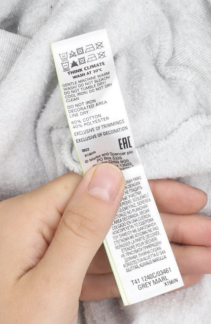 Marks and Spencer Women’s Grey Hooded Hoodie, Size 20