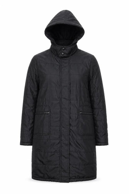 C Prêt-à-Porter Black Women's Parka Coat Size 2
