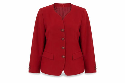 Womens UK Size 14 Anne Brooks Petite Red Blazer