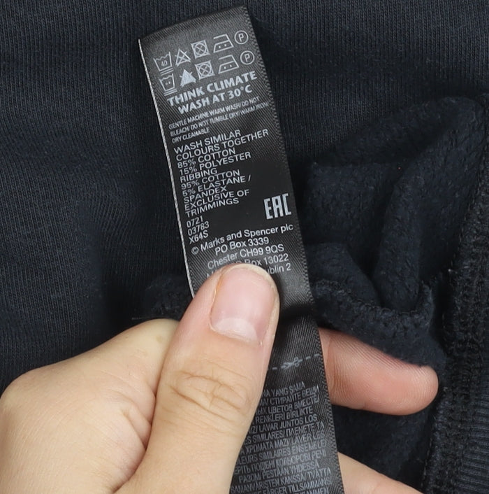 Black Women's 14 M&S Zip Sweatshirt