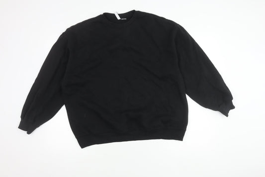 H&M Women's Black Pullover Sweatshirt Size 12