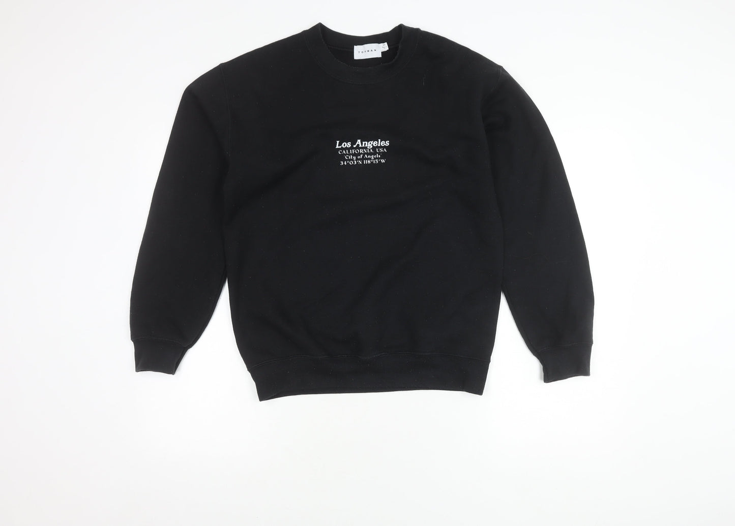 Topman Men's Black XS Pullover Sweatshirt