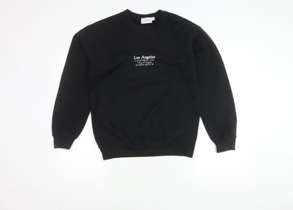 Topman Men's Black XS Pullover Sweatshirt