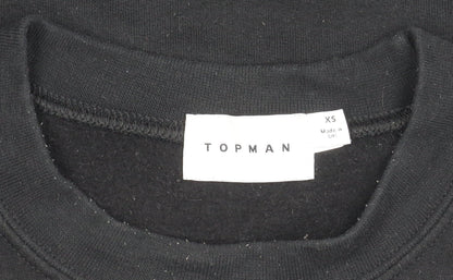 Topman Men's Black XS Pullover Sweatshirt