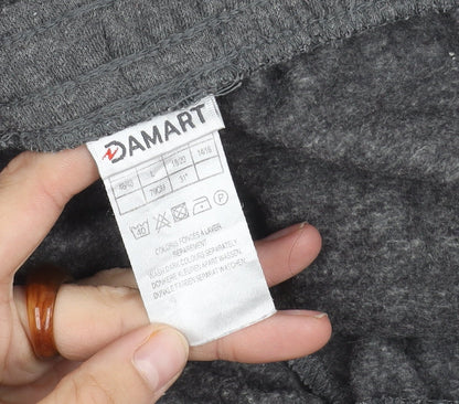 Damart Men's Grey Sweatpants L, Knitted Comfort