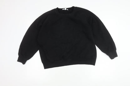 H&M Unisex Black Cotton Sweatshirt M