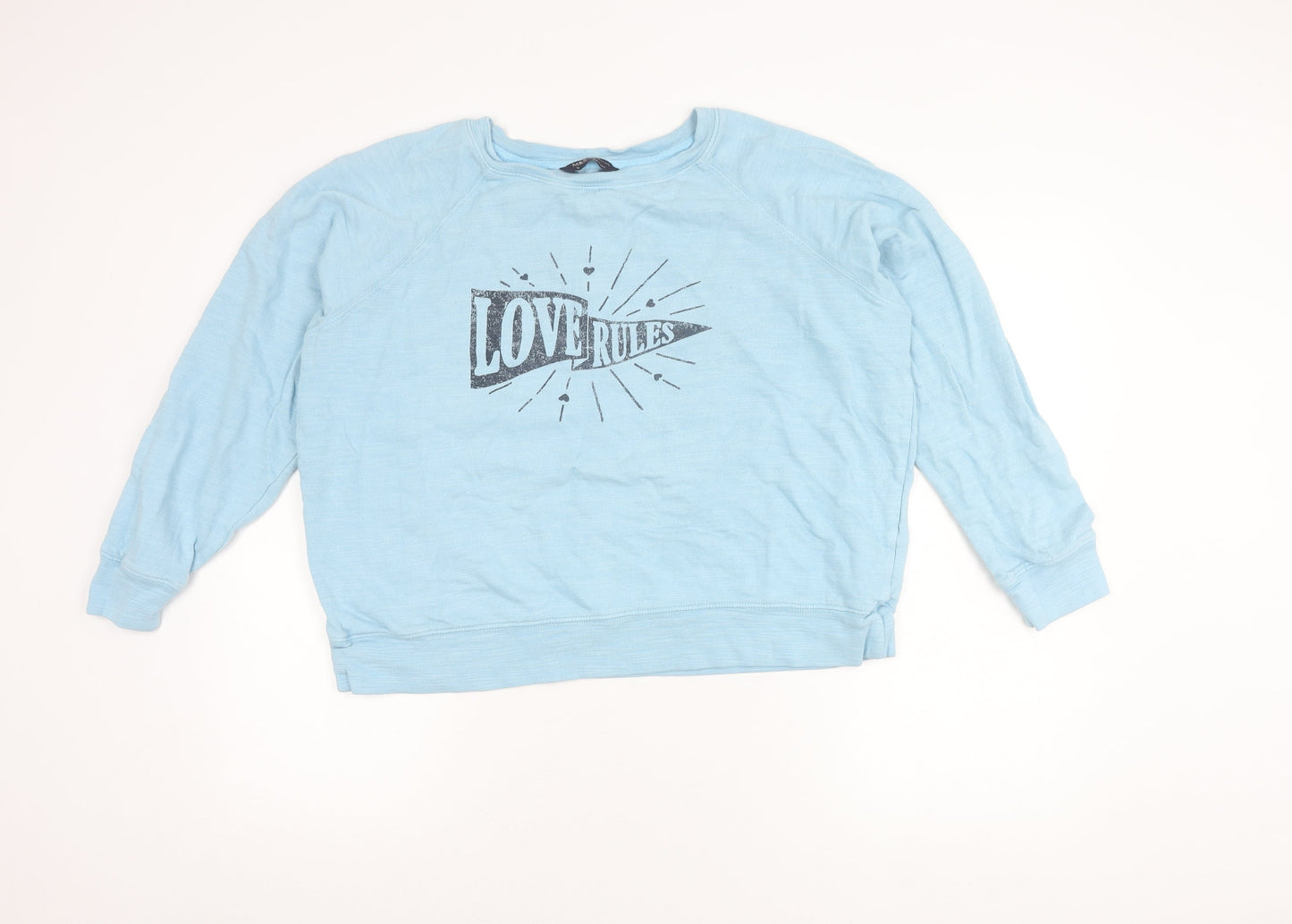 Womens UK Size 16 Marks and Spencer Blue Pullover Sweatshirt