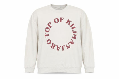 Front view of Zara unisex white graphic sweatshirt, size 12