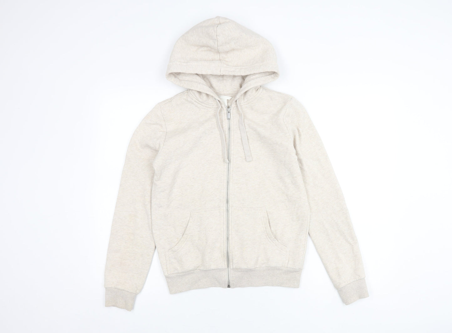 H&M Women Beige XS Basic Jacket with Hood