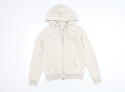 H&M Women Beige XS Basic Jacket with Hood