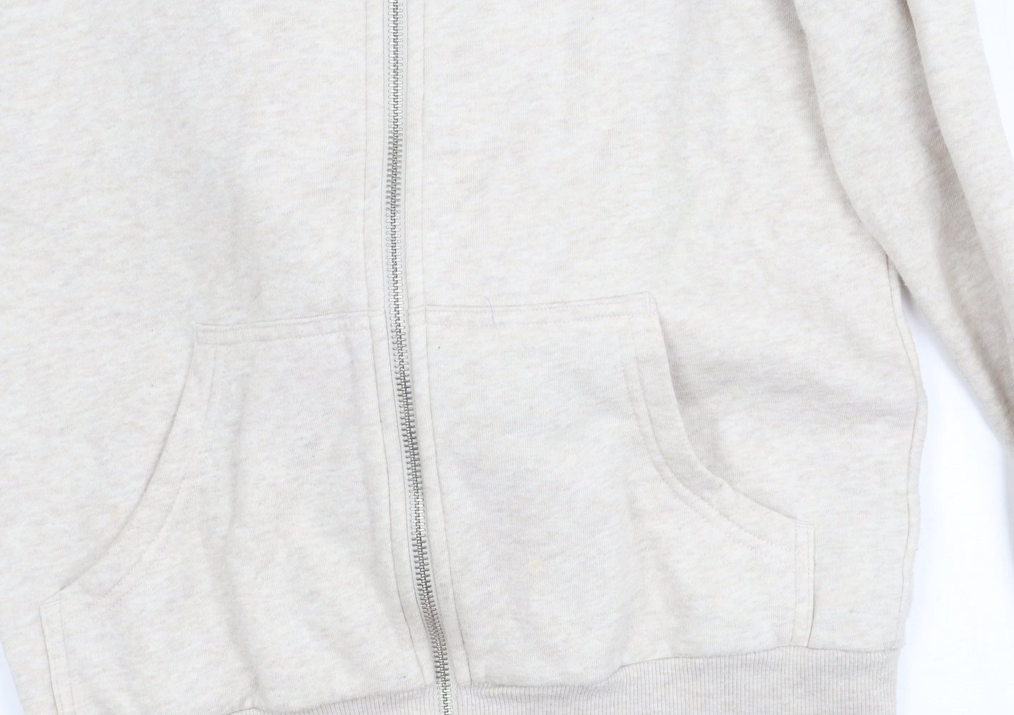 H&M Women Beige XS Basic Jacket with Hood