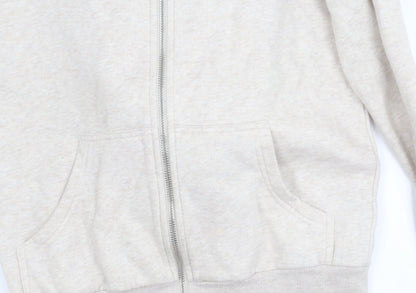 H&M Women Beige XS Basic Jacket with Hood