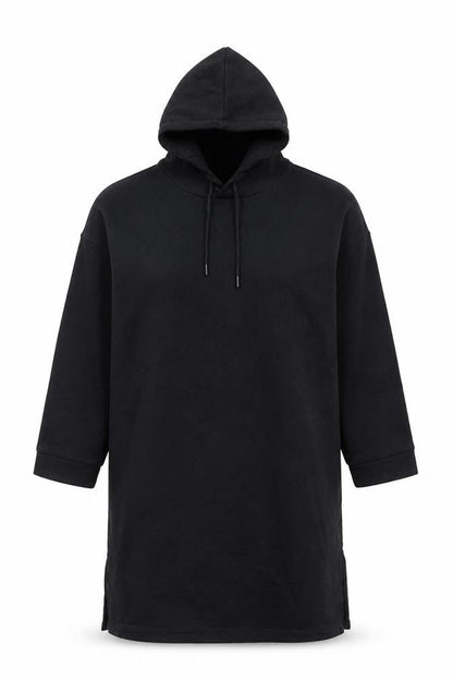 Women's Black Hoodie, Long Sleeve, Size 10, S, Drawstring